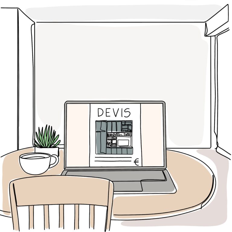 création d'un devis pour votre meuble sur mesure